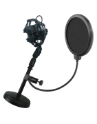 Filtro Antipop + stand de mesa + shockmount Para Micróf...