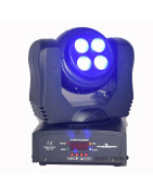 4 Cabeza Movil Led Wash Spot Rgbw Robotica Dmx Luz Dj D...