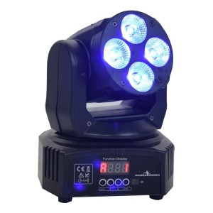 Set 2 Cabeza Movil Quad 4 Led 15w Rgbwauv Robotica Dmx ...