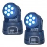 Par De Cabeza Movil Wash Led 7 Led 15w Disco Dmx Robotica