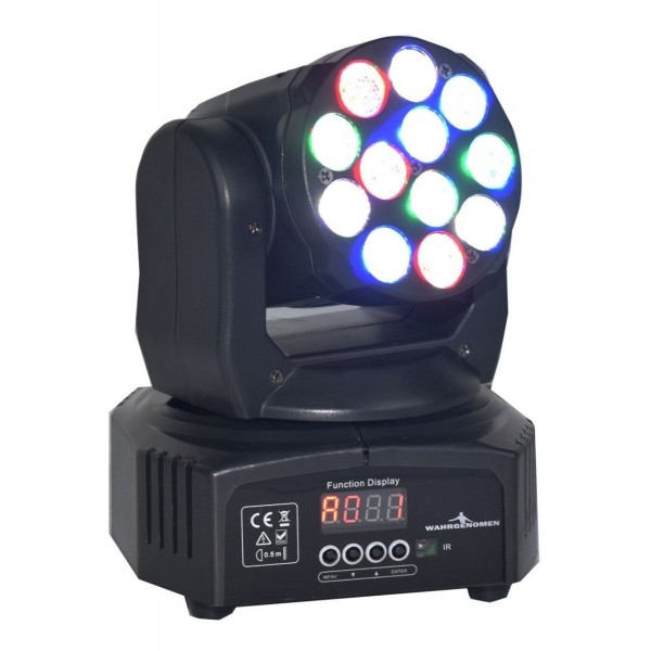 Set De 2 Cabeza Movil 12 Led 5w Wash Rgb Robotica Dmx C...