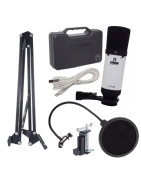 Micrófono De Condensador Estudio C3l Usb + Brazo Y Anti...
