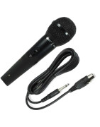 Microfono De Mano Alambrico Dinamico Cuerpo Metal Con C...