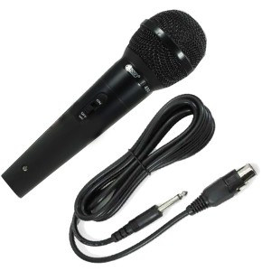 Microfono De Mano Alambrico Dinamico Cuerpo Metal Con C...