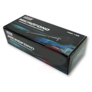 Microfono De Mano Alambrico Dinamico Cuerpo Metal Con C...