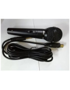 Microfono De Mano Alambrico Dinamico Cuerpo Metal Con C...