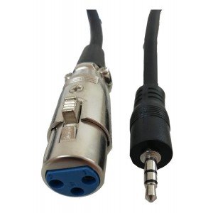 Cable Xlr Hembra A Plug 3.5 Balanceado 2.5 Mts