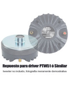 Diafragma 51mm Repuesto Driver agudo de 2 pulgadas