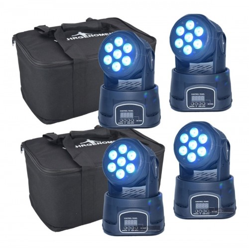 Set 4 Cabeza Movil Wash 7 Led 15w Robotica Bolsa Transp...