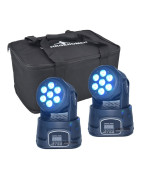 Set 4 Cabeza Movil Wash 7 Led 15w Robotica Bolsa Transp...