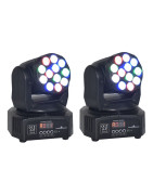 2 Robotica Cabeza Movil 12 Led 5 W Wash Disco Dmx Luces...