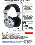 Audífonos Articulados Estereo Para Dj O Estudio Reversi...