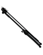Par De Pedestal Atril Stand Micrófono Base Con Boom Tri...