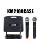 Set 2 Microfonos Inalambricos Uhf con Cable y Estuche