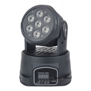 Cabeza Movil Wash Led 7 Led 15w Disco Dmx Robotica Luz ...