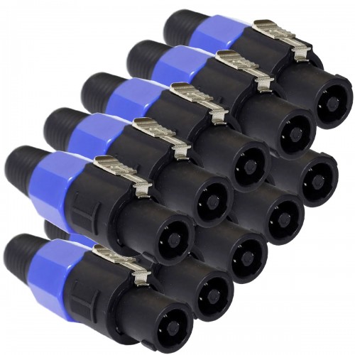 10pz Plug Speakon Macho Tipo Neutrik Conector Para Bafle