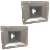 2pz Difusor De Plástico Cuadrado 19.5cm Ancho 15.5 Cm A...