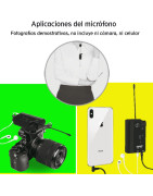 Micrófono Inalambrico solapa UHF p Celular o camara
