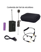 Micrófono Inalambrico solapa UHF p Celular o camara