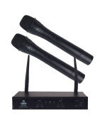 Set De 2 Microfonos Vhf Alta Calidad Micros Inalambrico...
