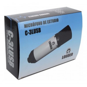 Micrófono De Estudio Condensador  C-3 Usb Louder Con Es...