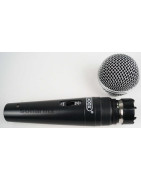 Microfono De Mano Alambrico Dinamico Cuerpo Metal Con C...