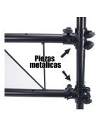 Stand Luces Porteria Estructura Uniones De Metal Uso Ru...