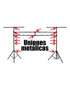 Stand Luces Porteria Estructura Uniones De Metal Uso Ru...