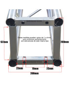 Estructura dj 3m 20x20 acero galvanizado escenarios luc...
