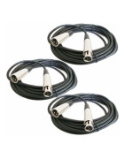Set 3 Cables Jack Canon A Plug Canon 6 Metros Conectore...
