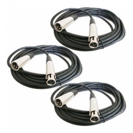 Set 3 Cables Jack Canon A Plug Canon 6 Metros Conectore...