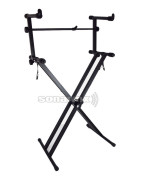 Stand Soporte Base Doble 2 Teclados Plegable Con Varill...