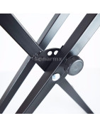 Stand Soporte Base Doble 2 Teclados Plegable Con Varill...
