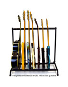 Atril Base Tripie Para 7 Guitarras Stand Bajos Portatil