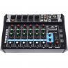 Mezcladora Amplificada 7 Canales Interfaz Grabar USB/BT