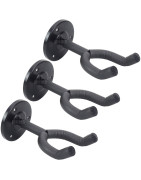Soporte Metal Pared Bajo Guitarra Acústica Eléctrica 3pz