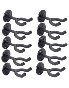 Soporte De Pared Con Gancho Para Guitarra Bajo Ukulele 10pz