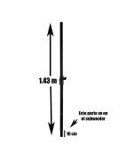 Par Stand Extension Tubo Para Elevar Bafle Sobre Subwoo...