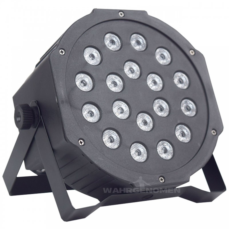 Barra de luz LED RGB de 54 W, 18 LED, con función de persecución activada  por sonido, reproducción automática por control DMX para eventos, DJ