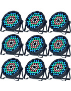 9pz Cañon De Leds 54 Leds 30w  Dmx Automatico Audioritm...