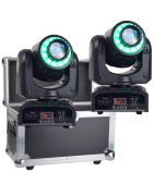 Set 2 Cabeza Movil Spot Led 60w Disco Dmx Con Case Robo...