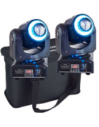 Set 2 Cabeza Movil Led Robotica Dmx Prisma Led Con Bolsa