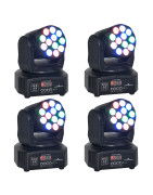 4 Cabeza Movil Led Wash Rgb, Luz Dj Disco Robotica Dmx ...