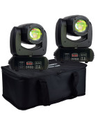 Set 2 Cabeza Movil Robotica Dj Spot Led Disco Dmx Con Bolsa