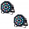 2 Cañon De Leds 18x1 Audioritmico Dmx Automatico Luz Par64