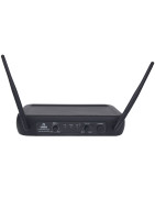 Set 2 Microfonos Diadema Solapa Inalambricos Vhf Con Estuche