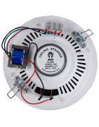 Amplificador Ambiental Y 6 Bocinas Plafon Con Transformador