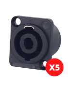 Conector Speakon Hembra Jack Tipo Neutrik 4pin Cuadrado 5pz