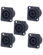 Conector Speakon Hembra Jack Tipo Neutrik 4pin Cuadrado 5pz