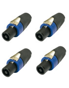 Conector Macho Speakon Tipo Neutrk 4 Vias Alta Calidad 4pz
